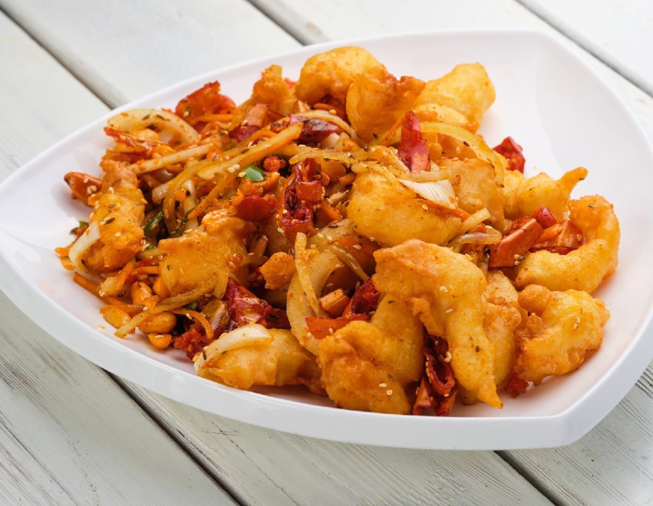 Креветки в кляре