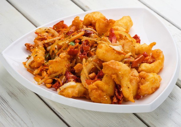 Креветки в кляре