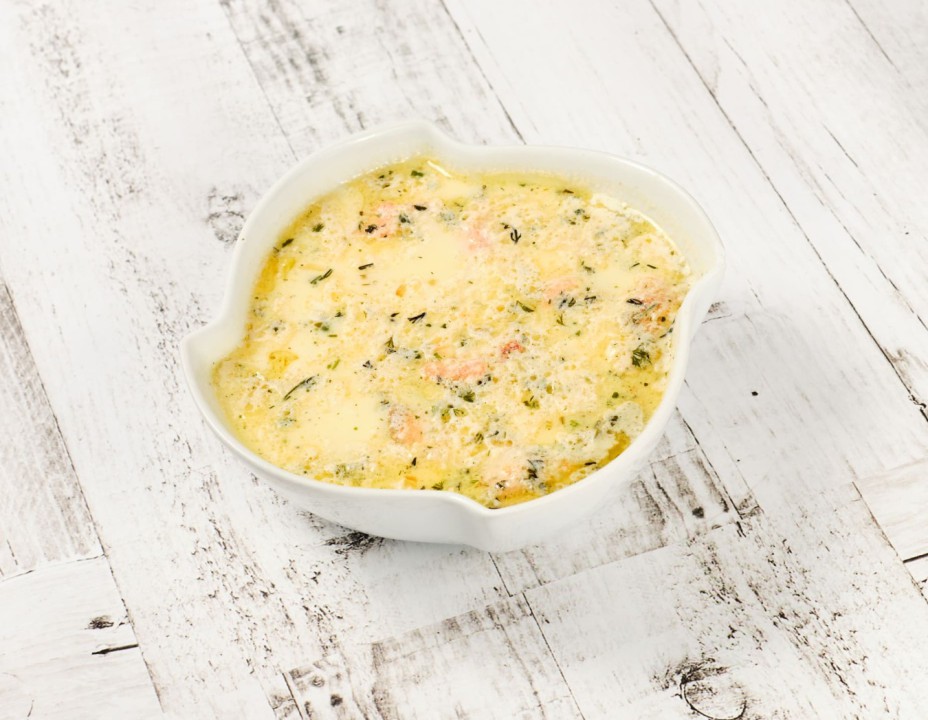 Уха по-фински из лосося на сливках