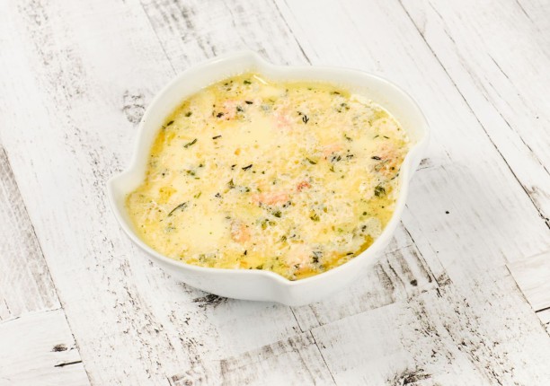 Уха по-фински из лосося на сливках