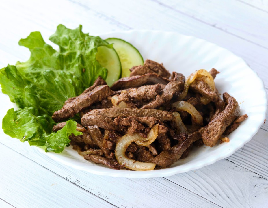 Печень жареная с луком