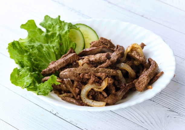 Печень жареная с луком