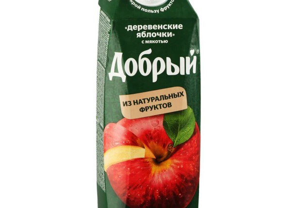Сок "Добрый", Деревенские яблочки с мякотью