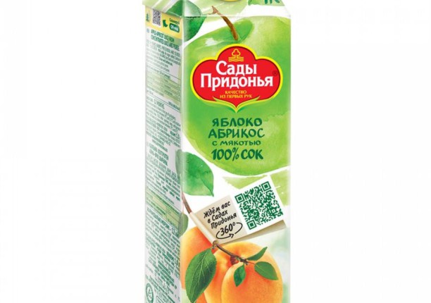 Сок "Сады Придонья", Яблоко - абрикос
