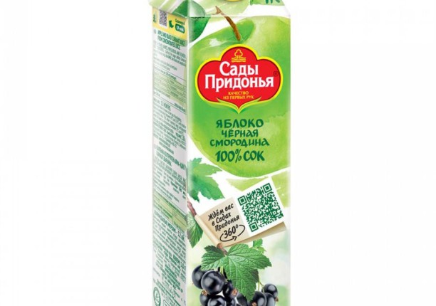 Сок "Сады Придонья", Яблоко - черная смородина