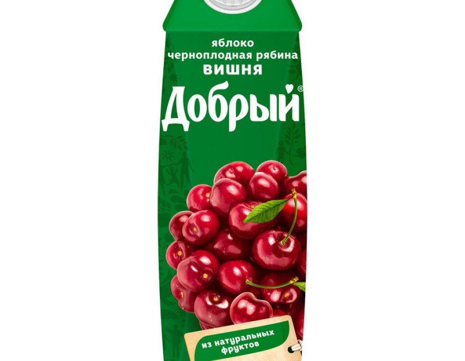 Сок "Добрый", Яблоко, вишня, черноплодная рябина