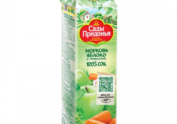 Сок "Сады Придонья", Яблоко-морковь