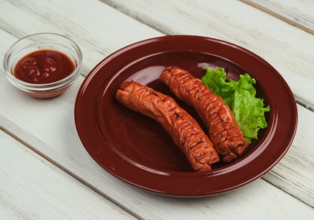 Сосиски на гриле