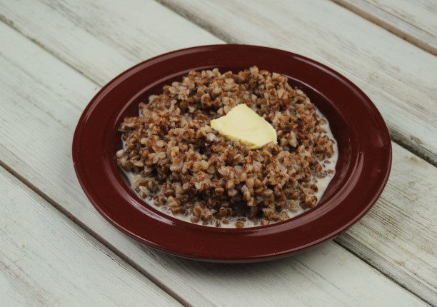 Каша гречневая с молоком и маслом